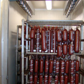 zrací klimatizovaná komora na trvanlivé fermentované výrobky